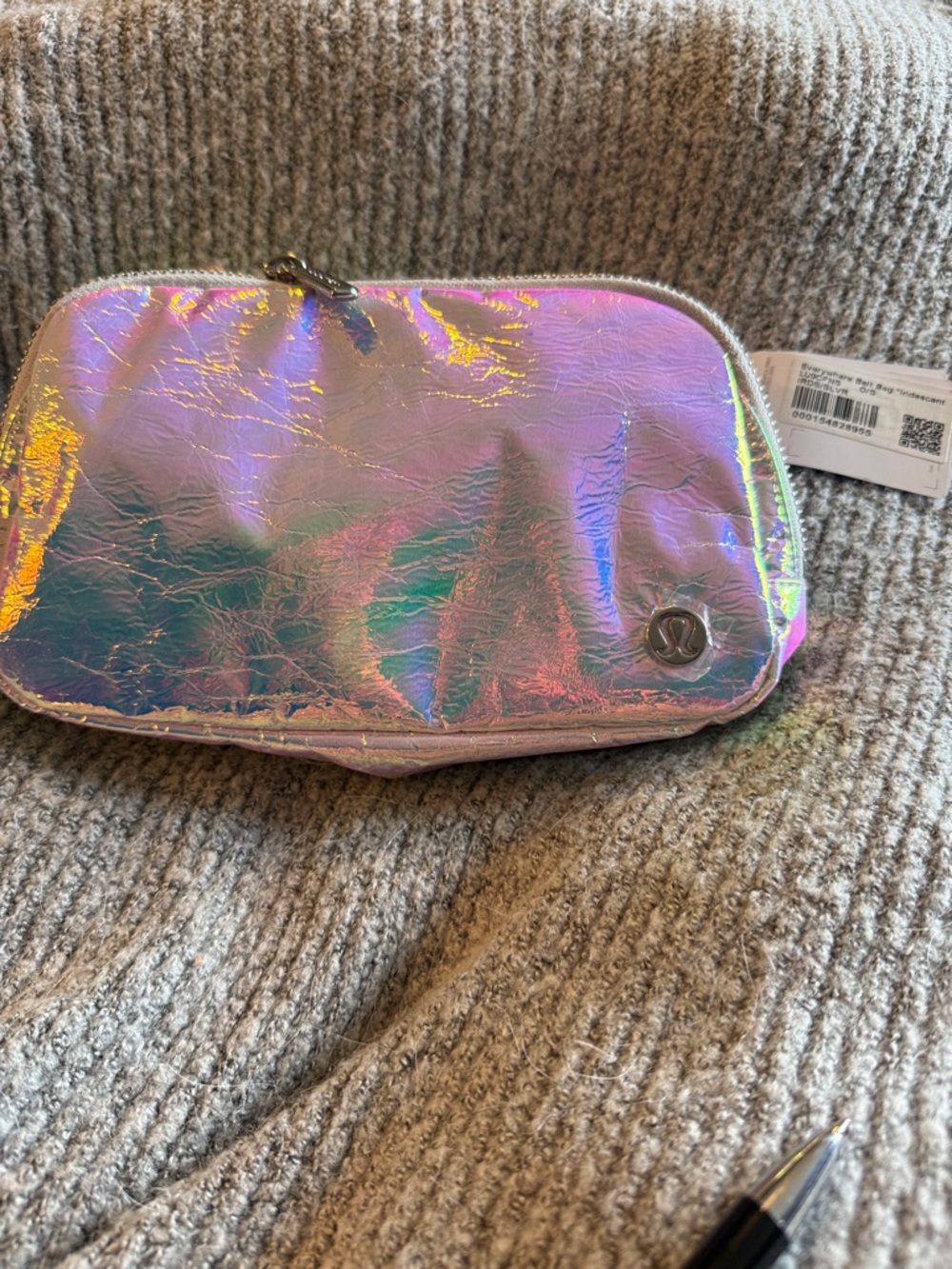 Lululemon Iridescent Holographic Pouch - Pink/Multicolor